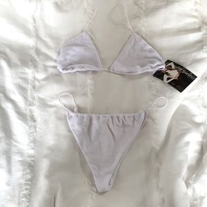 NAKED WARDROBE TERRY CLOTH BIKINI